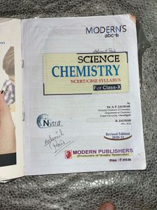Modern's abc+ Chemistry Textbook Class 10