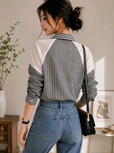 ✨❣️Pinterestly Lace Shirt in most reasonable price