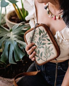 DHAAGA LIFELeafy Vegan Suede Sling Bag