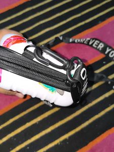 Feather Print Crossbody Bag