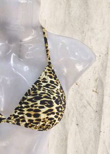Leopard Print Bikini Top