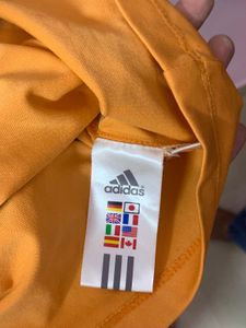 Adidas Orange Crop Top