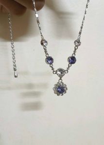 Flower Crystal Necklace &amp; Bracelet NEW UNUSED 🆕