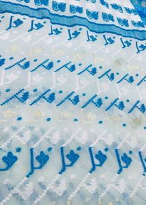 Baby Blue Color Pure Cotton Taant Saree