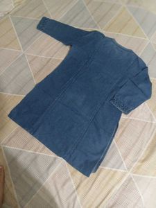 Blue Denim Tunic Top