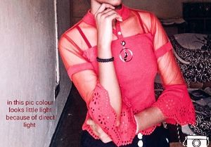 Partywear Women's Red Crop Top