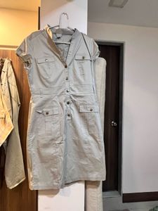Stylish Button-Up HnM Cargo Dress