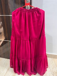 Embroidered Velvet Lehenga Choli Set