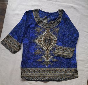 Printed Boho Top