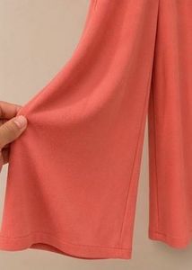 Women Pink Solid Basic Jumpsuit