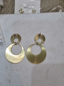 Gold Tone Hoop Earrings