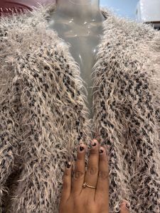 beautiful fur cardigan