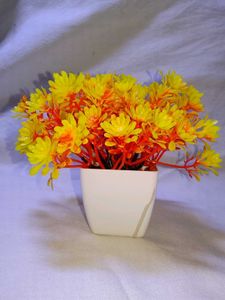 Set of 2 Yellow Artificial Flowers