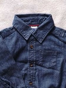 New Baby Denim Button-Up Bodysuit