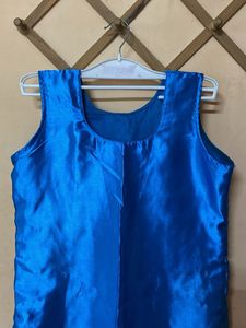 Blue Silk Kurta