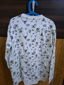 Fun Cartoon Print Sweatshirt