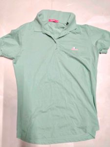 Mint Green Collared Polo Shirt