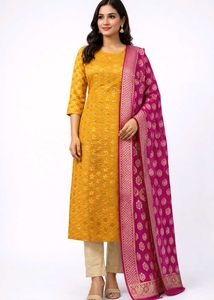 Elegant Mustard Kurta Set