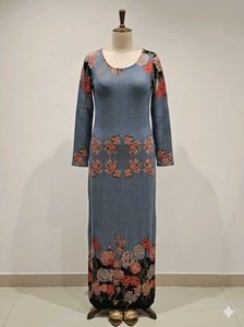 Blue Floral Maxi Dress