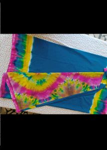 Vibrant Tie-Dye Saree