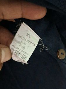 Max Men's Blue Cotton Shirt of 1