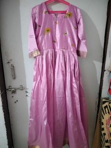 Elegant Lavender anarkali with dupatta