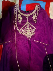 Elegant Purple Kurta Set with Dupatta