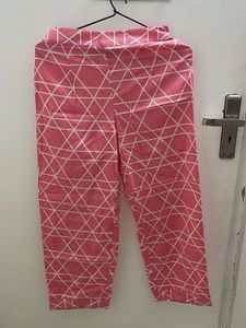 Pink Geometric Palazzo Pants