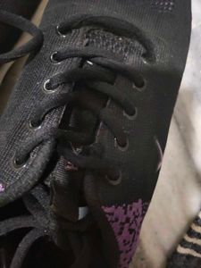 Black Lace-Up Sneakers