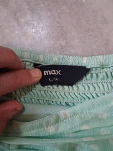 Mint Green Ruched Sleeve Top