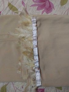 Fethered Nude Georgette Hijab