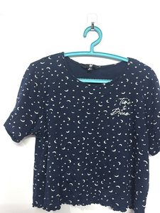 Navy Blue Moon & Stars T-Shirt
