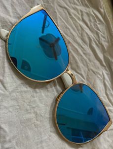Stylish Blue Mirror Sunglasses