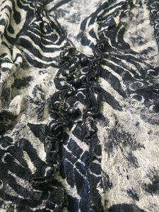 y2k Sheer Animal Print Long Sleeve Top