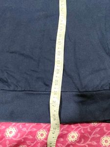 Navy Blue Hoodie In Coins Light Winter