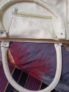 Cream Quilted Tote Bag