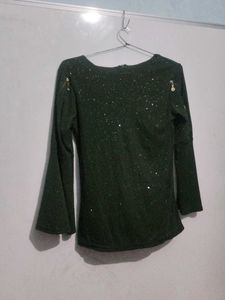 Sparkly Bell Sleeve Top