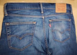 Surplus Levi's Navy Blue Straight Jeans for Men's