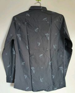MENS GREY SHIRT WITH AUTHENTIC WHITE LEAF DESING