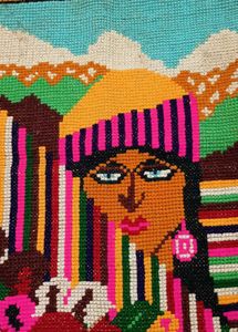 handmade Cross stitch wall decor