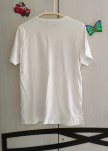 White T-Shirt with Nautical Print