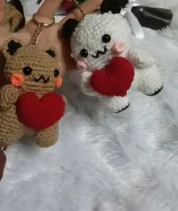 Cute Handmade Crochet Plush Bears(pack of 2)