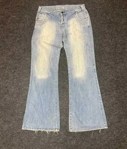 Y2K Men's Flared Light Wash Jeans