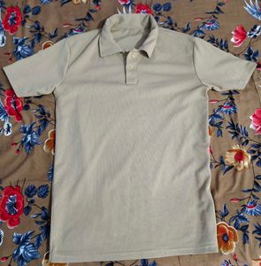 Men's Beige Polo T-Shirt