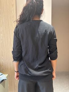 Chic Black V-Neck Blouse