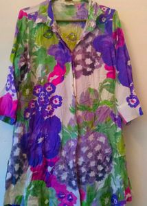 Vibrant Floral Tunic Top