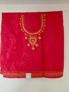 Vibrant Red light weight rajputi lehnga material