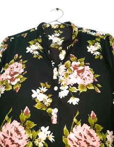 Black Floral Kurti 🖤