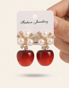 Cute Cherry Pearl korean Earrings