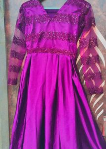 Elegant Purple Ethnic Gown